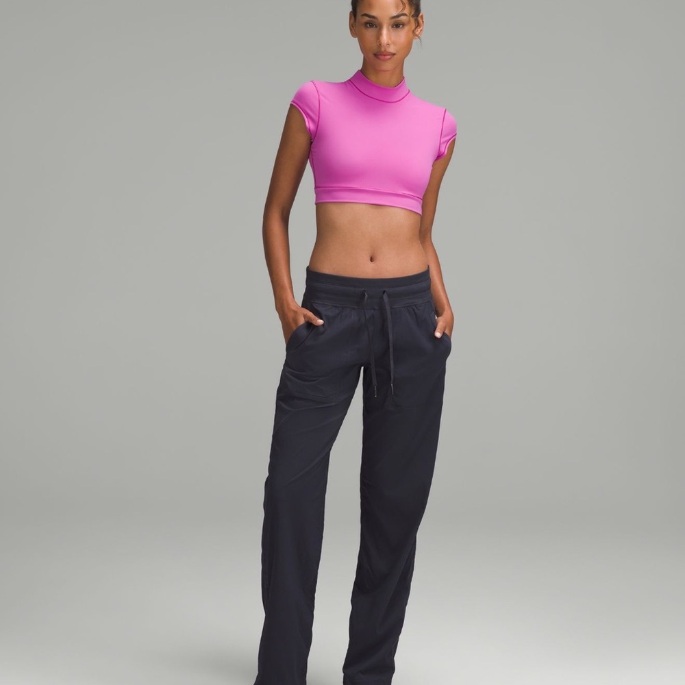 Lululemon Dance Studio Mid-Rise Pants Regular Black Night Size 8